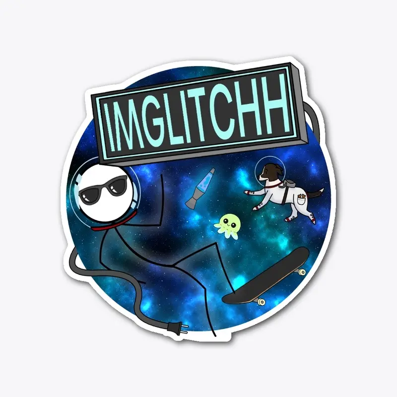 ImGLiTChh Space Sticker