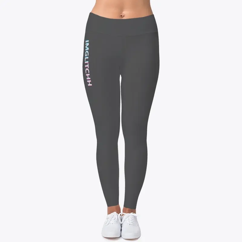 GLiTChh Leggings - White Text